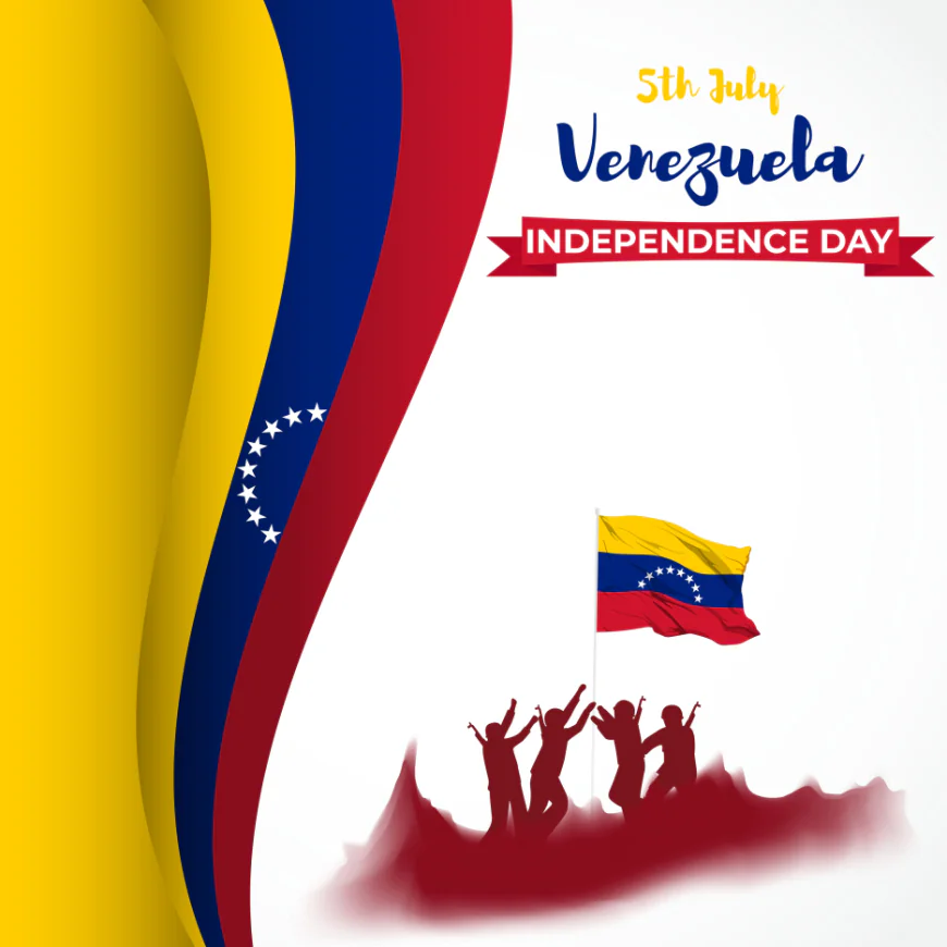 Vector illustration venezuela independence day free download