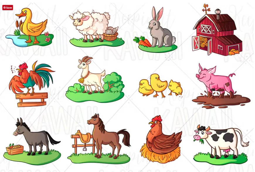 Farm Animals Clip Art free download