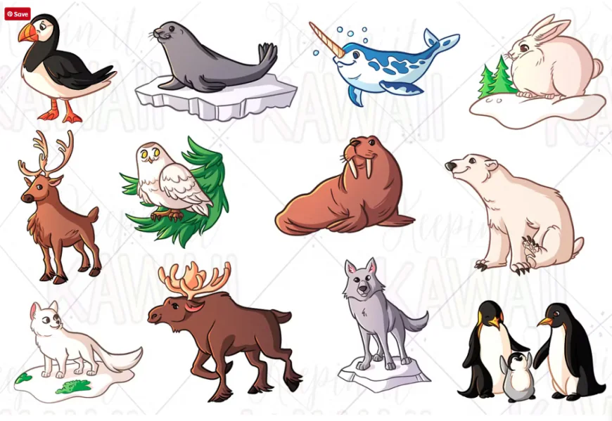 Arctic Animal Clip Art free download