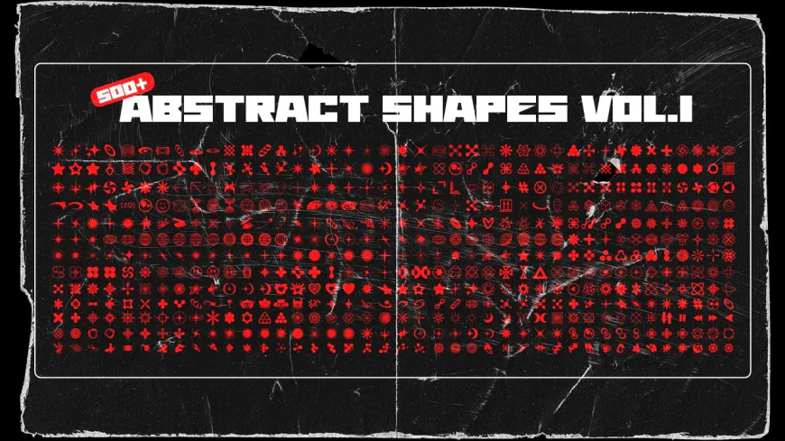 Collection of 50 abstract shapes free download