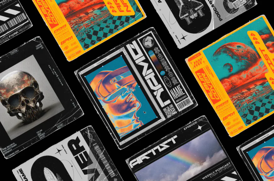 Cover Designs, Set of cover templates for Photoshop