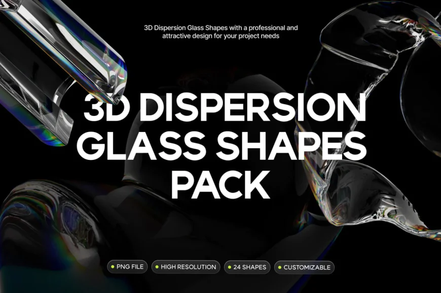 Dispersion 3D Glass Shapes Pack free download