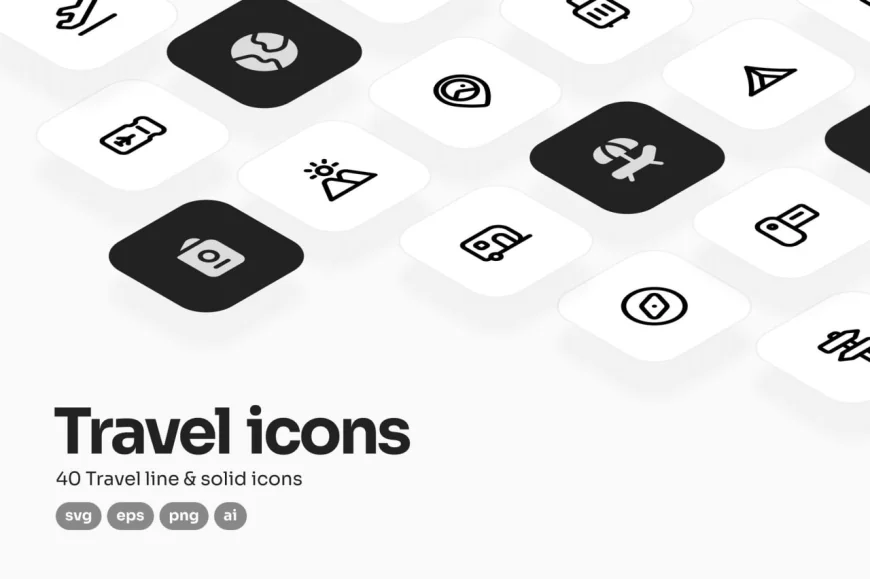 Travel UI Icon Pack free download