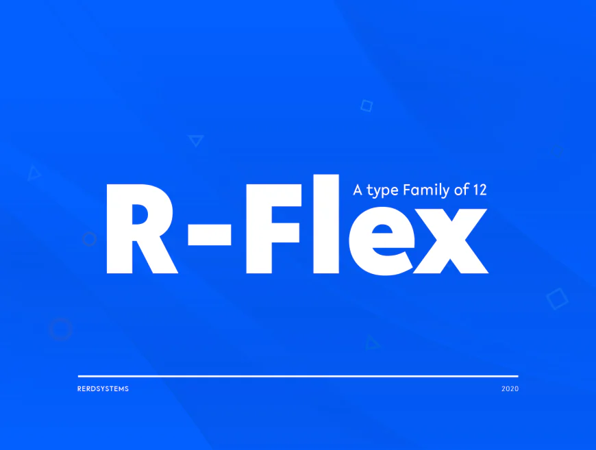 R-Flex sans serif font free download