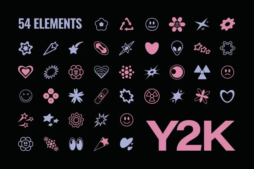 Y2K Metamodern Shapes Set free download