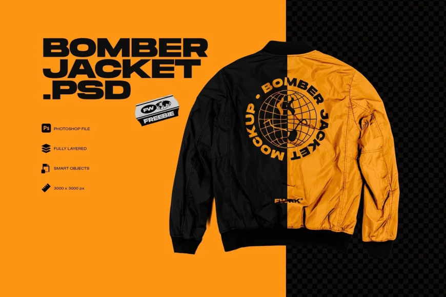 Bomber Jacket Mockup free download