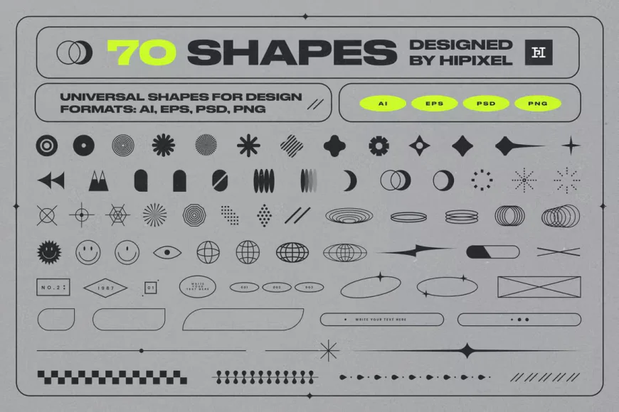 Universal shapes vector free download