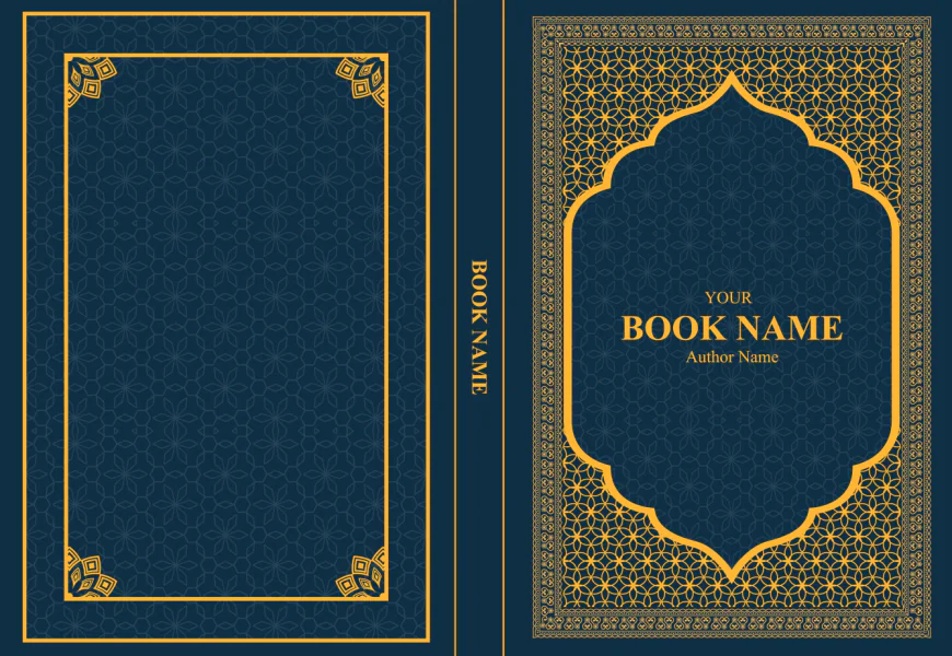 Book Cover For Islamic Book Editable Vector Design