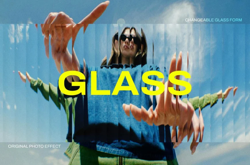 Fractured Glass PSD Template