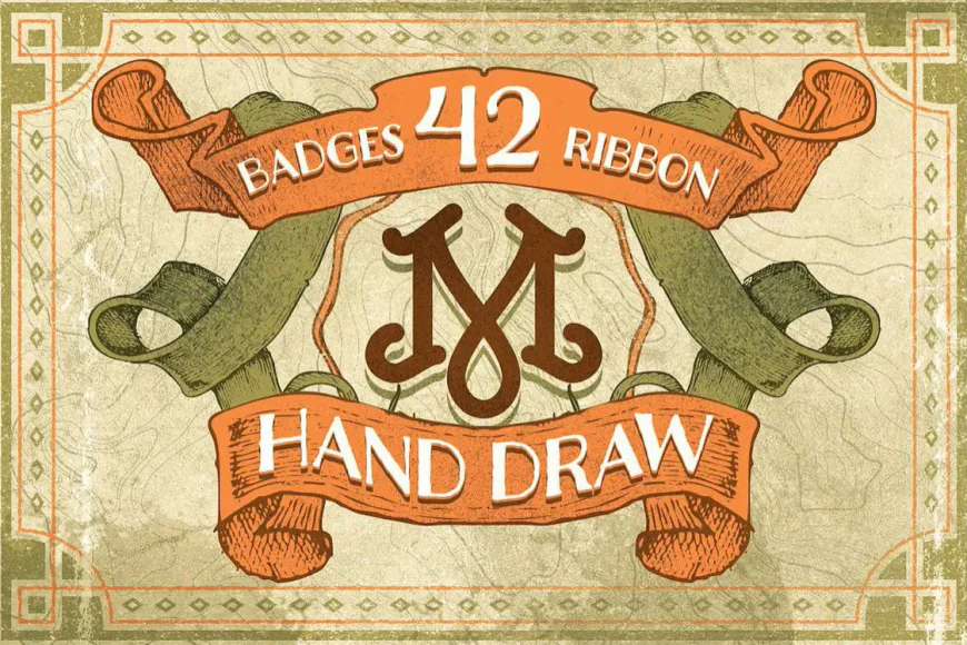 42 Icons & Ribbons vector free download