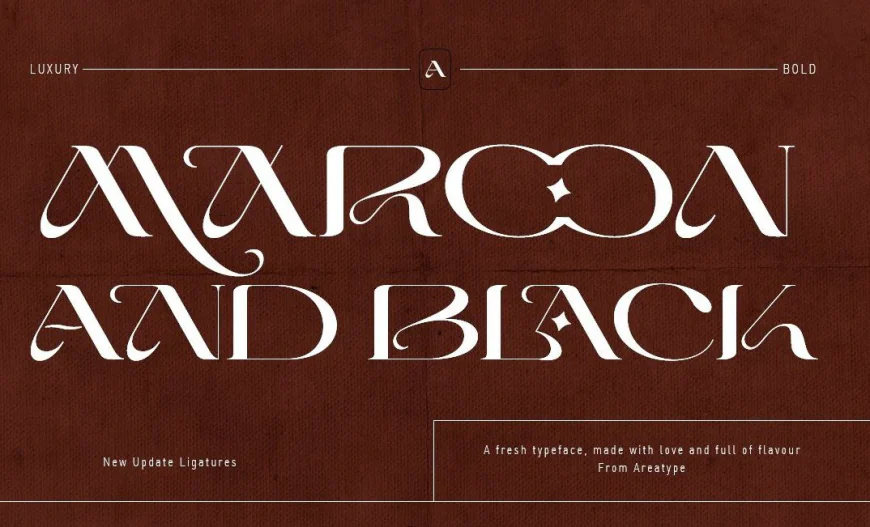 Maroon And Black Font free download