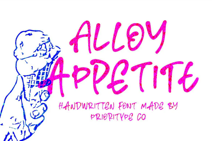 Alloy Appetite Handwritten Font free download