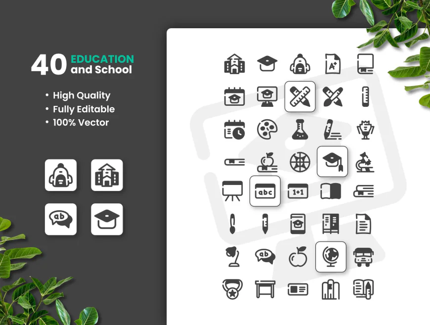 Education And School Icons free download