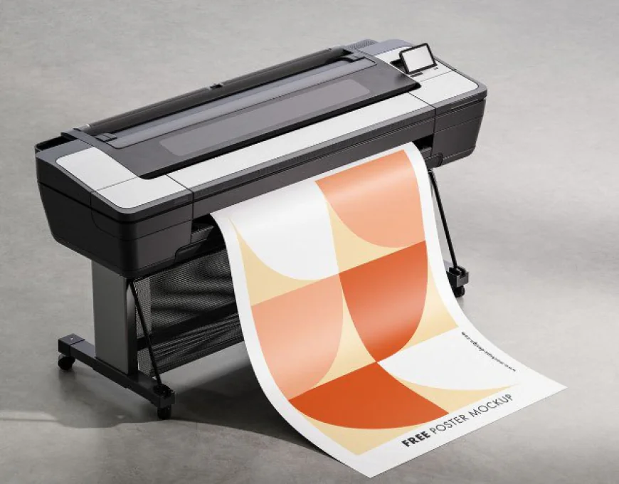 Printing poster mockup free download