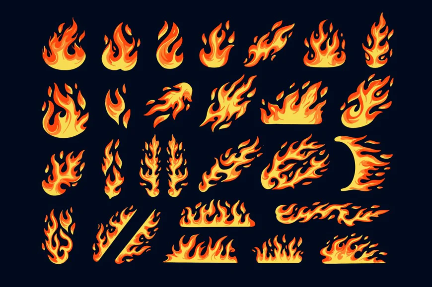 Fire Flame Illustrations free download