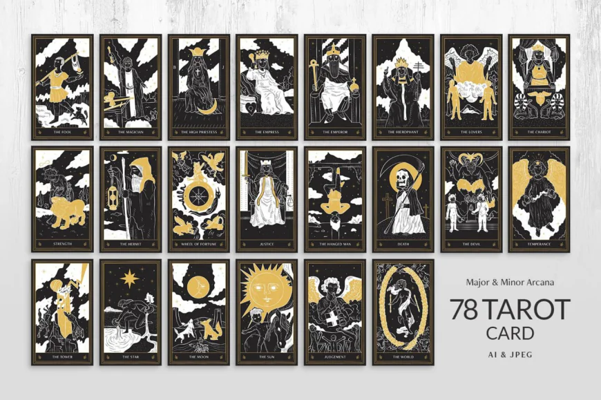 Tarot Card Illustration Set free download