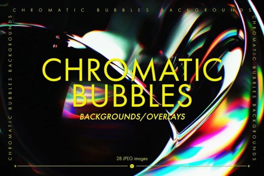 Chromatic Bubble Backgrounds and Overlays free download